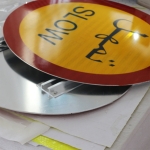 Reflective Aluminum Sign - Arabic Slow High Intensity Prismatic Reflective Aluminum Signs